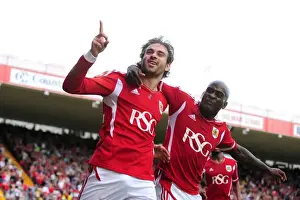 Bristol City V Hull City Prints: Brett Pitman's Dramatic Equalizer: A Championship Thriller – Bristol City vs