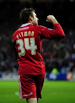 Framed Print : Brett Pitman's Epic Goal Celebration: A Thrilling Championship Moment for Bristol City at QPR (03 / 01 / 2011) Framed Print : Brett Pitman's Epic Goal Celebration: A Thrilling Championship Moment for Bristol City at QPR (03 / 01 / 2011)