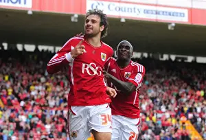 Bristol City V Hull City Prints: Brett Pitman's Equalizer: Championship Clash Between Bristol City and Hull City