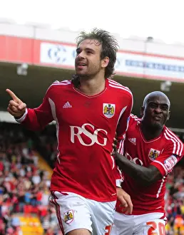 Bristol City V Hull City Prints: Brett Pitman's Equalizer: Championship Thriller at Ashton Gate - September 24