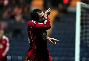 Brett Pitman's Euphoric Goal Celebration: Preston North End vs. Bristol City (Championship, 2011)