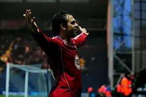 Preston V Bristol City Prints: Brett Pitman's Euphoric Goal Celebration: Preston North End vs