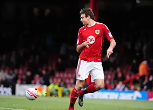Bristol City V Derby County Prints: Brett Pitman's Flick: A Pivotal Moment in the 2010 Championship Clash between Bristol City and Derby County