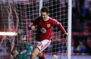Bristol City V Derby County Prints: Brett Pitman's Goal Celebration: Bristol City vs