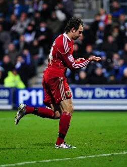 Images Dated 3rd January 2011: Brett Pitman's Goal Celebration: QPR vs. Bristol City, Championship (03.01.2011)