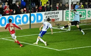 Bristol City V Cardiff City Prints: Brett Pitman's Last-Minute Post Hit: Bristol City vs. Cardiff City (2012)