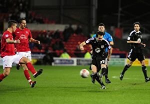 Nottingham Forest v Bristol City Collection: Brett Pitman's Near-Miss: Nottingham Forest vs. Bristol City, Npower Championship (Football)