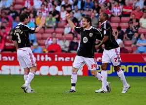 Sheffield United V Bristol City Prints: Brett Pitman's Spectacular Corner Goal: Sheffield United vs