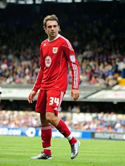 Images Dated 28th August 2010: Brett Pitman's Strike: Championship Clash between Ipswich and Bristol City, August 2010
