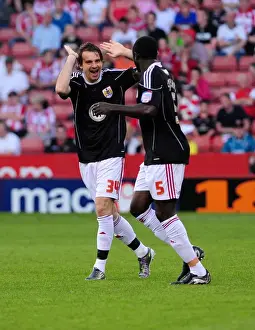 Sheffield United V Bristol City Prints: Brett Pitman's Stunning Corner Kick: Sheffield United vs