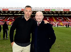 Images Dated 9th February 2013: Brian Tinnion and Ian Holloway Reunite at Ashton Gate: Bristol City vs. Nottingham Forest, 2013