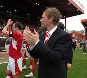 Images Dated 4th May 2008: Brian Wilson in Action: Bristol City vs Preston North End