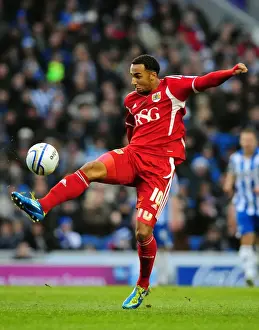 Brighton V Bristol City Prints: Brighton vs. Bristol City: Nicky Maynard in Championship Action - 14.01.2012