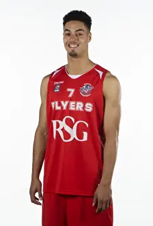 Photo Call Prints: Bristol Academy Flyers in Action: Alif Bland Focuses on the Hoops