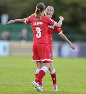 Images Dated 23rd August 2014: Bristol Academy vs Everton Ladies Clash (23rd August 2014)