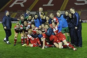 Images Dated 13th November 2014: Bristol Academy Women Stun FC Barcelona in Champions League: Thrilling Upset at Ashton Gate