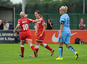 Manchester City Womens Prints: Bristol Academy Women's Exciting Victory: Corinne Yorston Scores
