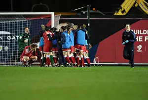 BAWFC V FC Barcelona Prints: Bristol Academy Women's FC Triumphs Over FC Barcelona: Celebrating Victory at Ashton Gate