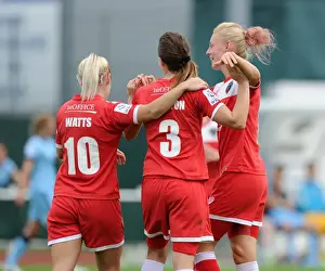Manchester City Womens Prints: Bristol Academy Women's Victory: Corinne Yorston Scores the Game-Winning Goal Against Manchester City Women
