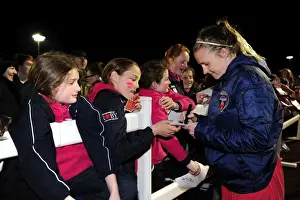 Bristol Academy's Alex Windell Signing Autographs at Gifford Stadium during Bristol Academy vs Chelsea Ladies FA WSL Match