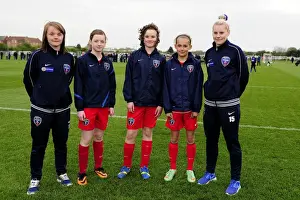 BAWFC Prints: Bristol Academy's Ellen Curson and Nikki Watts Celebrate with Fans after Victory over Chelsea Ladies