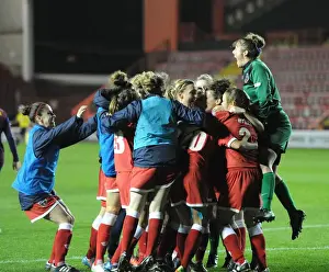 BAWFC V FC Barcelona Prints: Bristol Academy's Historic Upset: Nail-Biting Victory Over FC Barcelona at Ashton Gate
