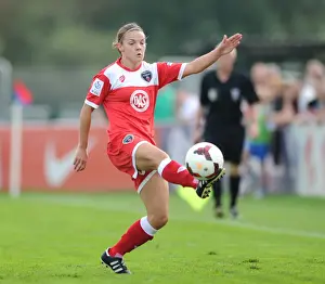 Manchester City Womens Prints: Bristol Academy's Loren Dykes in Action against Manchester City - Women's Super League