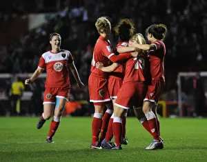 BAWFC V FC Barcelona Prints: Bristol Academy's Nikki Watts Scores Upset Against FC Barcelona in Women's Champions League