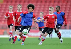 Bristol City Academy Day 1 Prints: Bristol City Academy Players Train at Ashton Gate Stadium
