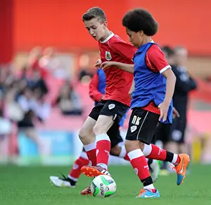Bristol City Academy Day 1 Prints: Bristol City Academy Players Train at Ashton Gate Stadium