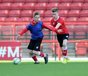 Bristol City Academy Day 1 Prints: Bristol City Academy Players Train at Ashton Gate Stadium