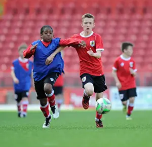 Bristol City Academy Day 1 Prints: Bristol City Academy Players Train at Ashton Gate Stadium