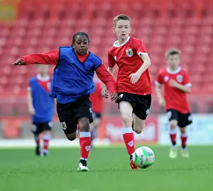 Bristol City Academy Prints: Bristol City Academy Players Train at Ashton Gate Stadium