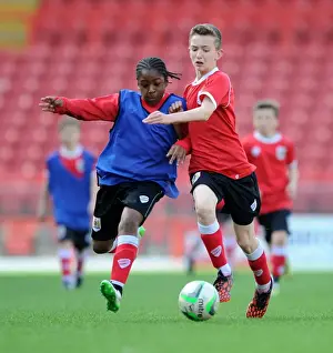 Bristol City Academy Prints: Bristol City Academy Players Train at Ashton Gate Stadium