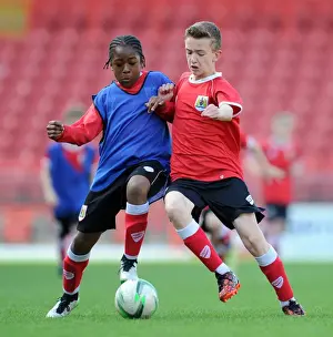 Bristol City Academy Prints: Bristol City Academy Players Train at Ashton Gate Stadium