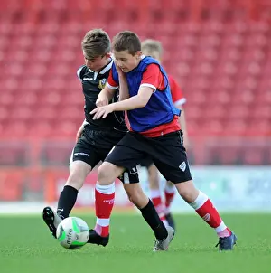 Bristol City Academy Prints: Bristol City Academy Players Train at Ashton Gate Stadium
