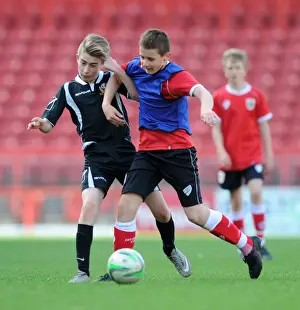 Bristol City Academy Prints: Bristol City Academy Players Train at Ashton Gate Stadium