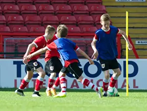 Bristol City Academy Prints: Bristol City Academy Players Train at Ashton Gate Stadium