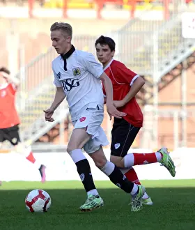 Bristol City Academy Prints: Bristol City Academy Players Train at Ashton Gate Stadium