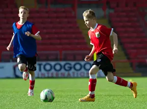 Bristol City Academy Prints: Bristol City Academy Players Train at Ashton Gate Stadium