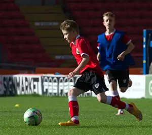Bristol City Academy Prints: Bristol City Academy Players Train at Ashton Gate Stadium