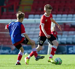Bristol City Academy Prints: Bristol City Academy Players Train at Ashton Gate Stadium