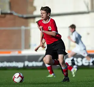 Bristol City Academy Prints: Bristol City Academy Players Train at Ashton Gate Stadium