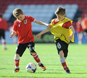 Framed Print : Bristol City Academy Training at Ashton Gate Stadium, May 2015 Framed Print : Bristol City Academy Training at Ashton Gate Stadium, May 2015