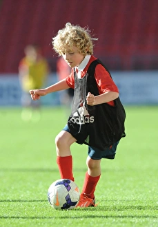 Framed Print : Bristol City Academy Training at Ashton Gate Stadium, May 2015