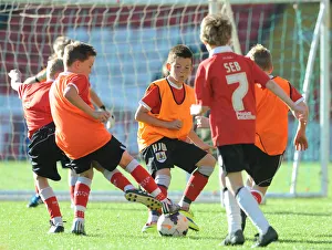 Framed Print : Bristol City Academy Training at Ashton Gate Stadium, May 2015 Framed Print : Bristol City Academy Training at Ashton Gate Stadium, May 2015
