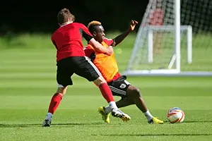 Bristol City Training 27-09-12 Prints: Bristol City Academy Training: Ridwan Oluwatobi Slides for the Ball