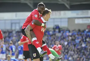 Chesterfield Prints: Bristol City: Aden Flint and Kieran Agard Celebrate Goal Against Chesterfield, 2015