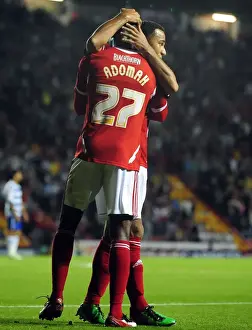 Bristol City V Reading Prints: Bristol City: Albert Adomah and Nicky Maynard Celebrate Goal Against Reading in 2011 Championship Match