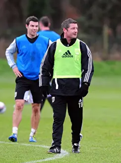 Training 10-1-12 Prints: Bristol City Assistant Manager Tony Docherty Training at Memorial Stadium, January 2012